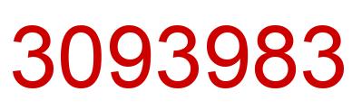 Number 3093983 red image