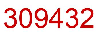 Number 309432 red image