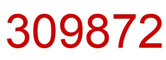 Number 309872 red image