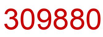 Number 309880 red image