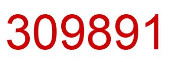 Number 309891 red image
