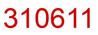 Número 310611 imagen rojo