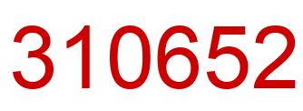 Número 310652 imagen rojo