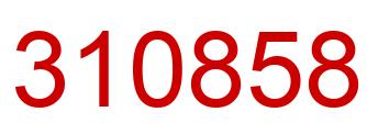 Número 310858 imagen rojo