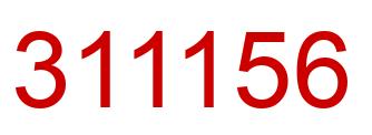 Number 311156 red image