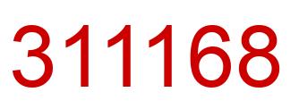 Number 311168 red image