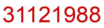 Number 31121988 red image