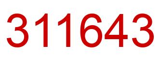 Número 311643 imagen rojo