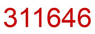 Number 311646 red image