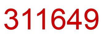Number 311649 red image