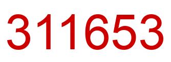 Number 311653 red image