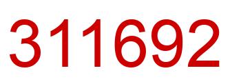 Number 311692 red image