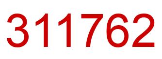 Number 311762 red image