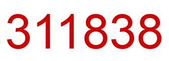 Number 311838 red image