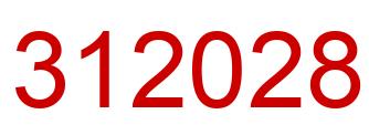 Número 312028 imagen rojo