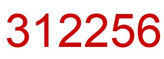 Número 312256 imagen rojo