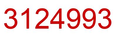 Number 3124993 red image
