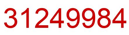 Number 31249984 red image