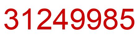 Number 31249985 red image
