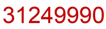 Number 31249990 red image