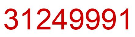 Number 31249991 red image