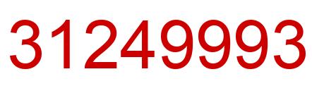 Number 31249993 red image