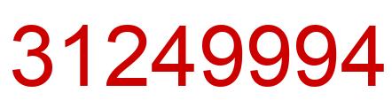 Number 31249994 red image