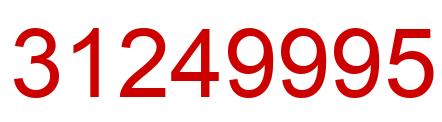 Number 31249995 red image