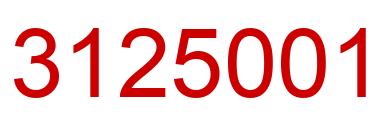 Número 3125001 imagen rojo