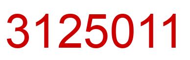 Number 3125011 red image