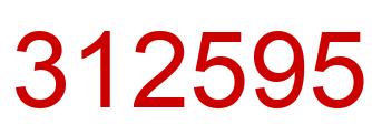 Number 312595 red image