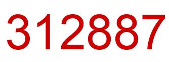 Number 312887 red image