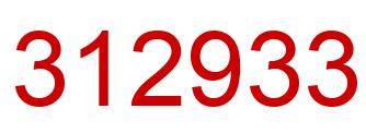 Número 312933 imagen rojo