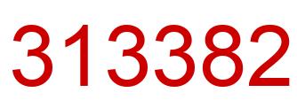 Number 313382 red image