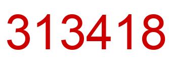 Number 313418 red image