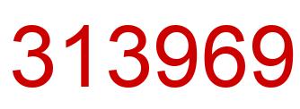 Number 313969 red image