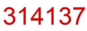 Número 314137 imagen rojo