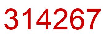 Número 314267 imagen rojo
