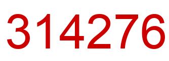 Número 314276 imagen rojo