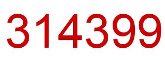 Número 314399 imagen rojo