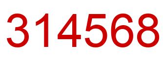 Número 314568 imagen rojo