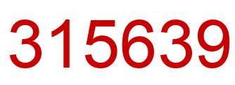 Número 315639 imagen rojo