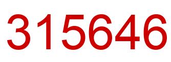 Número 315646 imagen rojo