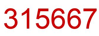 Número 315667 imagen rojo