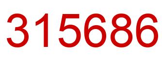 Number 315686 red image