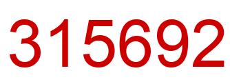 Número 315692 imagen rojo
