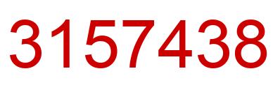 Number 3157438 red image