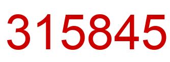 Número 315845 imagen rojo