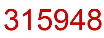 Number 315948 red image