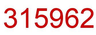 Número 315962 imagen rojo